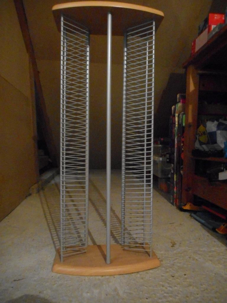 Techpoint CD rek hout metaal, Ophalen, Gebruikt, 75 tot 150 discs, Metaal