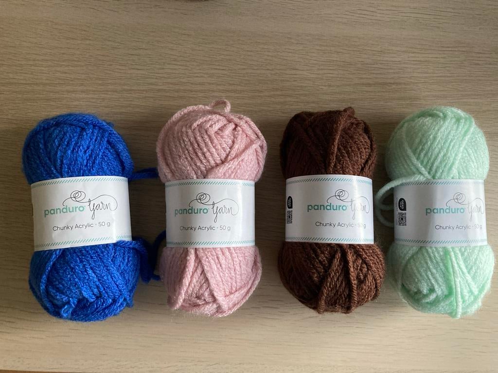 Panduro Chunky Acryl Garen - 4 bollen, Hobby en Vrije tijd, Breien en Haken, Ophalen of Verzenden, Zo goed als nieuw, Breien of Haken