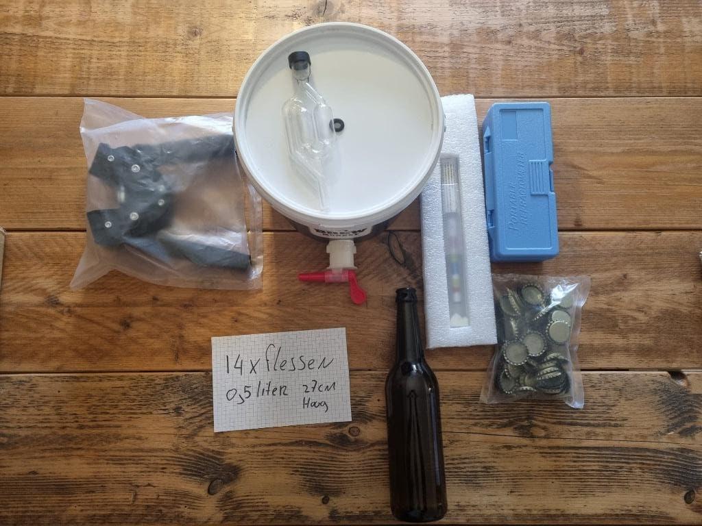 Bierbrouw spullen met hydrometer en alcohol refractometer, Hobby en Vrije tijd, Knutselen, Nieuw, Overige typen, Overige merken