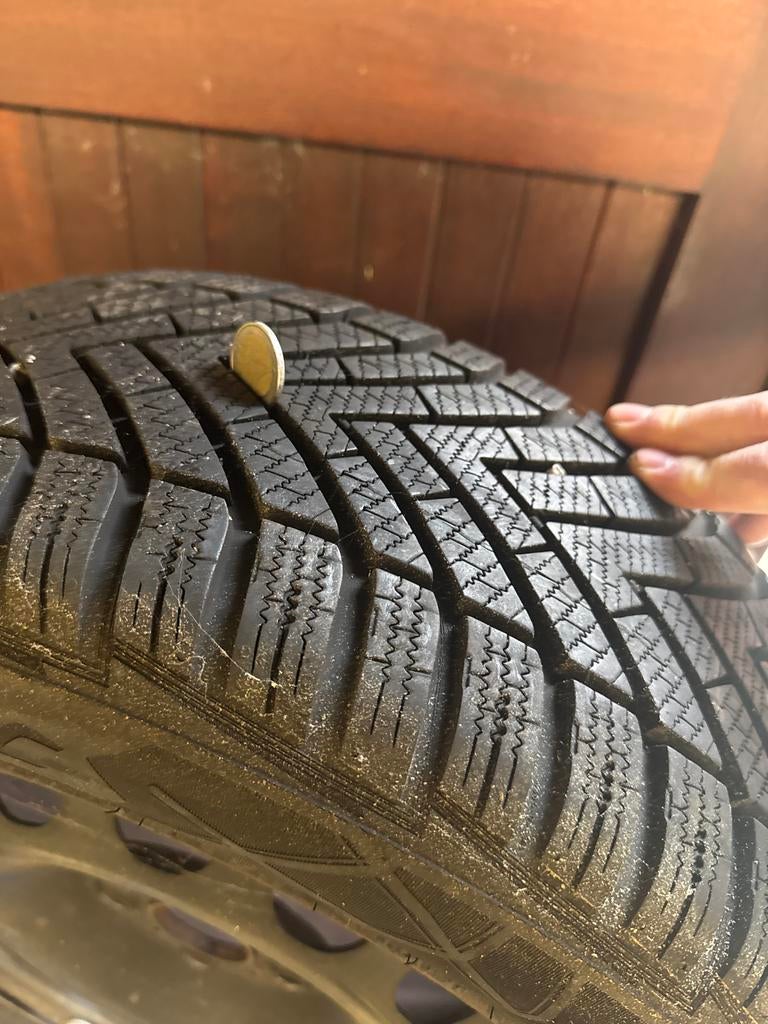 Winterset Vredestein Wintertrac 205/55 R16, Gebruikt, 16 inch, Banden en Velgen, Personenwagen