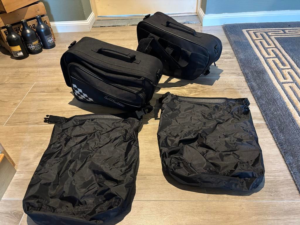 Zijtassen motor met waterdichte binnentassen, Motoren, Ophalen, Gebruikt