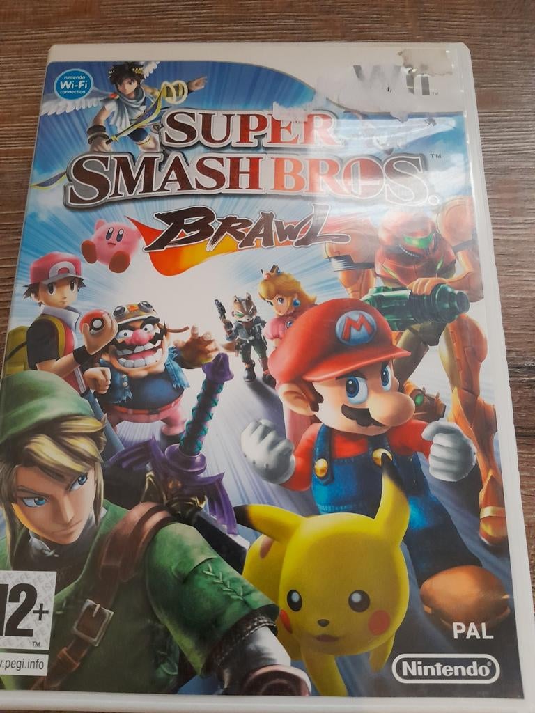 Wii Super Smash Bros brawl, Spelcomputers en Games, Vechten, Ophalen of Verzenden, Zo goed als nieuw, 3 spelers of meer