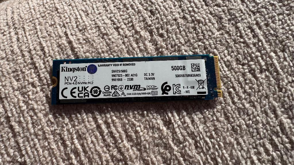 kingston ssd 500gb nvme m2, Computers en Software, Harde schijven, Intern, 500gb, Kingston, SSD