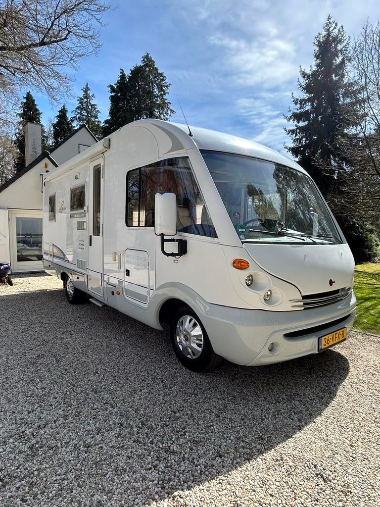 Burstner Elegance 660 bj2003 Fiat 128pk 118000km airco!!, Integraal, Ringverwarming, Fiat, Airbags