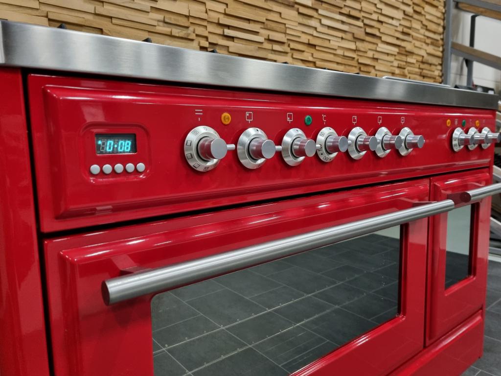 Luxe Fornuis Boretti Majestic 120cm rood Coupe de Feu, Niet ingevuld, Niet ingevuld, Ophalen of Verzenden, Zo goed als nieuw