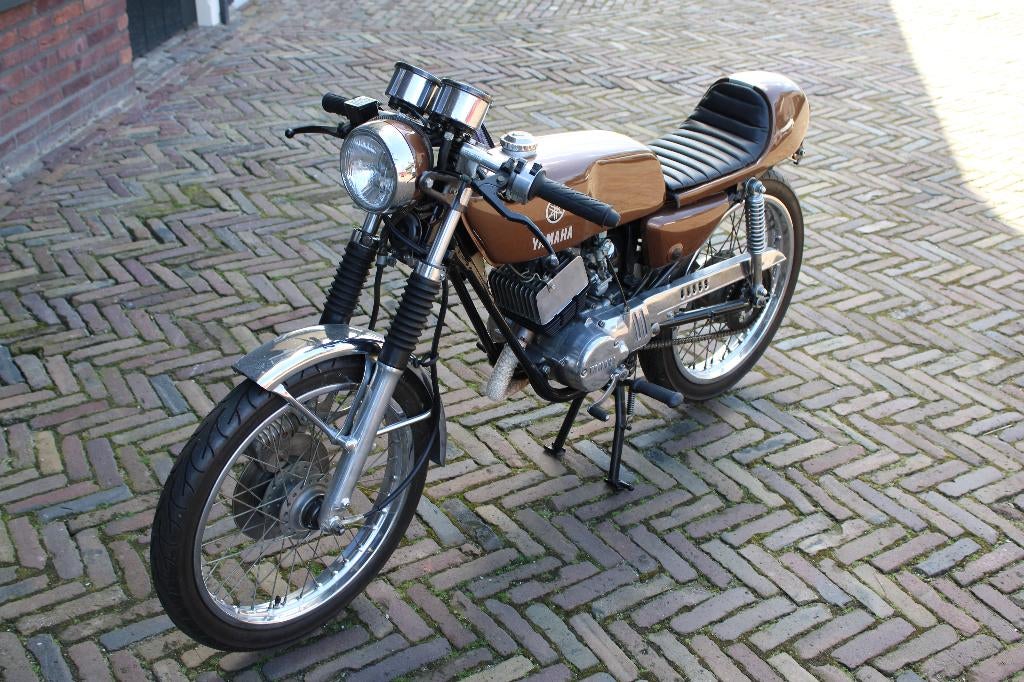 Yamaha RD50M Caferacer uniek 5 versnellingen - Nieuwstaat, Ophalen, Maximaal 45 km/u, Yamaha, 50 cc
