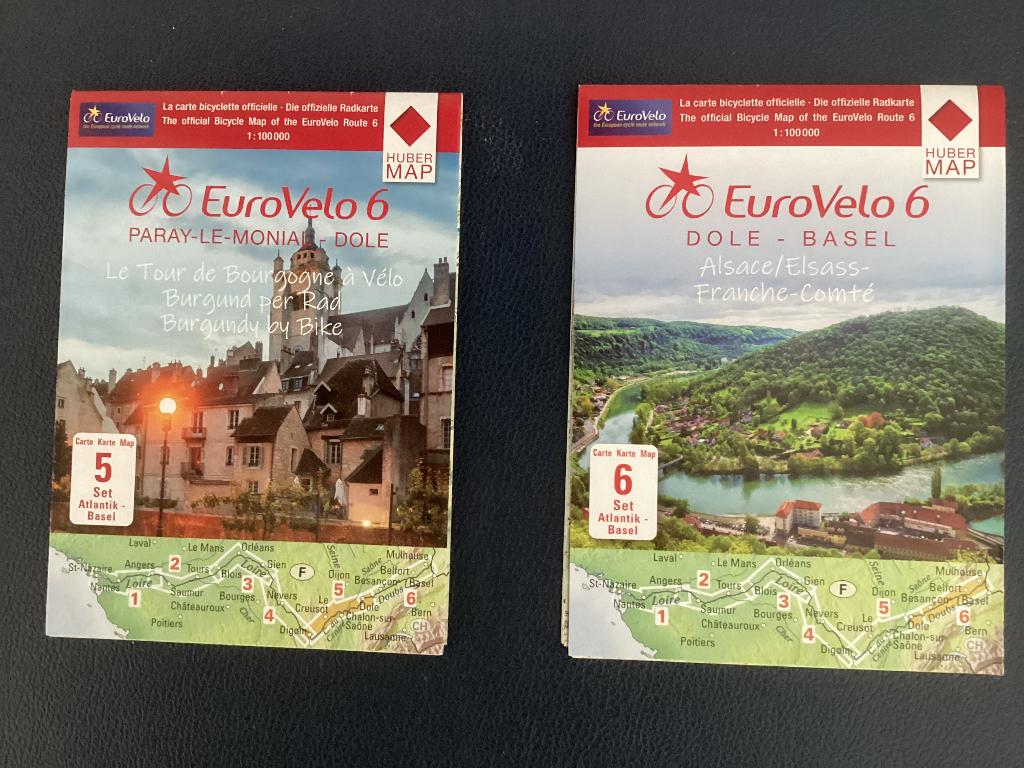 Fietskaarten 5 en 6 Eurovelo 6 deel 1., 2000 tot heden, Nieuw, Ophalen of Verzenden, Landkaart