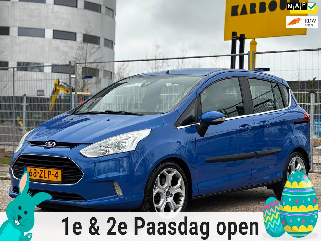Ford B-Max 1.0 EcoBoost Titanium|UITMUNTEND STAAT|INSTAPKLAA, Auto's, Ford, Euro 5, 101 pk, Gebruikt, 750 kg