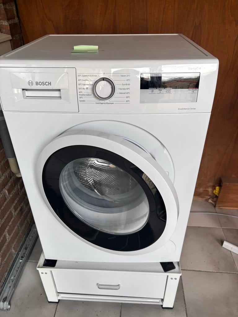 Bosch Serie 4 EcoSilence Drive wasmachine, Witgoed en Apparatuur, Wasmachines, Gebruikt, Voorlader, 8 tot 10 kg, 85 tot 90 cm