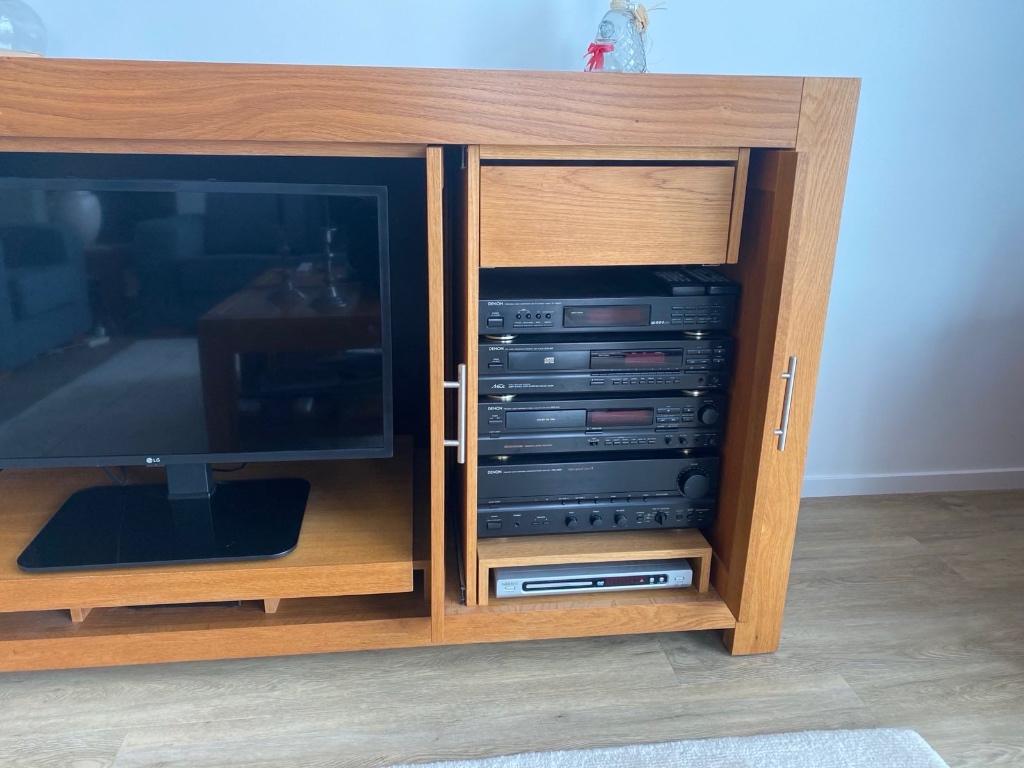 Licht eiken dressoir kast, Ophalen, Gebruikt, Met deur(en), 150 tot 200 cm