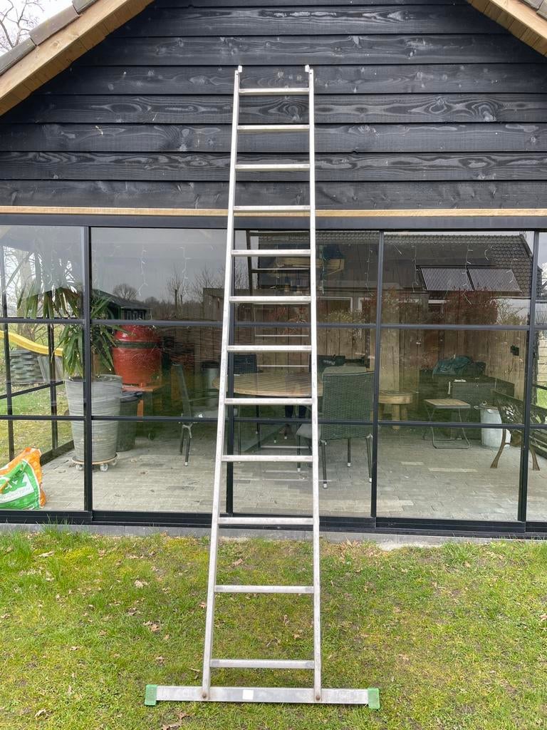 Alluminium ladder 180cm, Doe-het-zelf en Verbouw, Ladders en Trappen, Ophalen of Verzenden, Gebruikt, Minder dan 2 meter