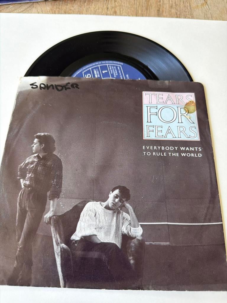 Tears for Fears - Everybody Wants to Rule the World, Ophalen, Gebruikt, 7 inch, 1980 - 1989