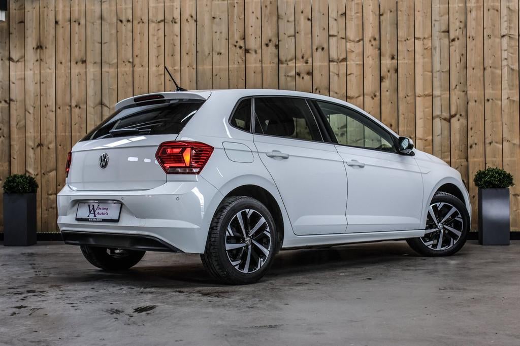 Volkswagen Polo 1.0 TSI Comfortline *ACC*DSG*Stoelverwarming, Stof, Gebruikt, 95 pk, Wit