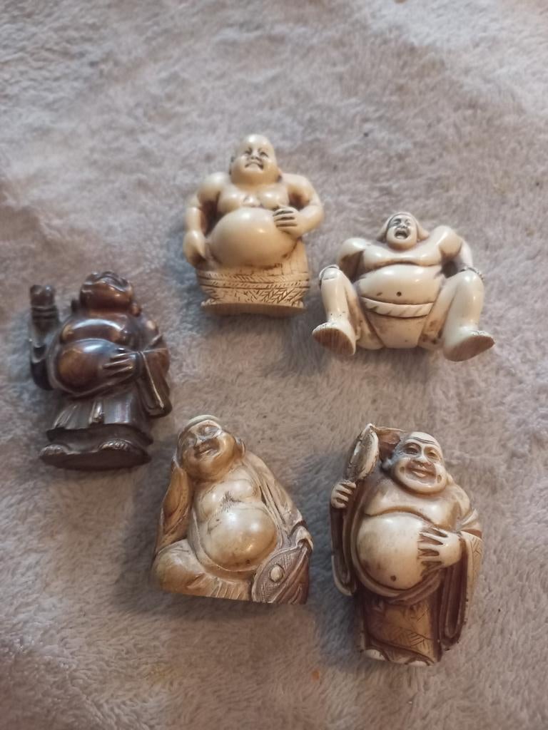 Boeddha 's Hotei,   Daikokuten, sumo worstelaars, Ophalen of Verzenden