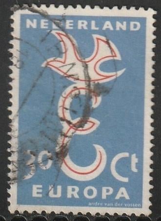 Nederland 1958 714 Europa 30c, Gest Irnsum, Ophalen of Verzenden, Na 1940, Gestempeld