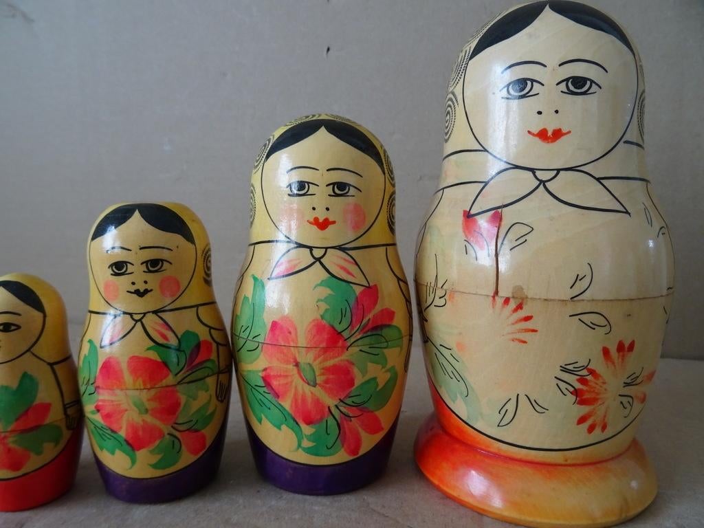 Curiosa matroesjka vintage Russische matroesjka USSR 16cm, Ophalen of Verzenden