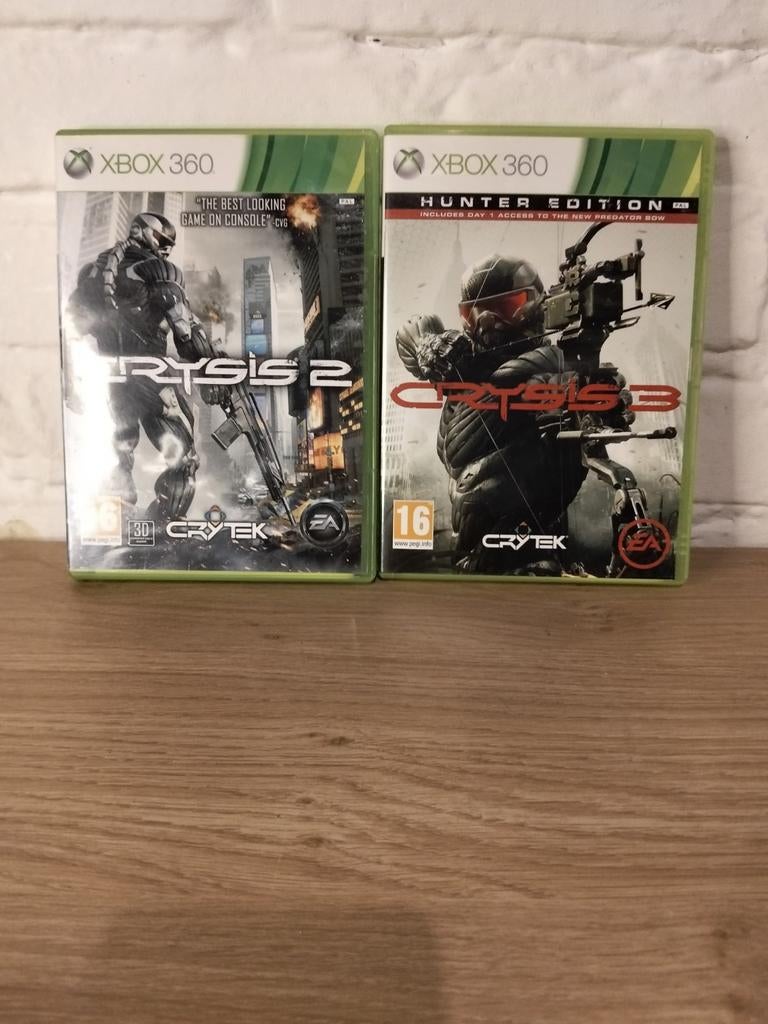 Crysis 2 & Crysis 3 Xbox 360 - Actie Shooter Games, Online, Gebruikt, Shooter, 1 speler