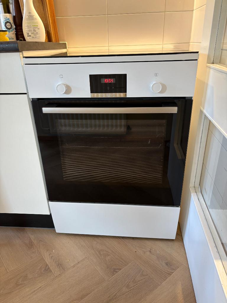 Bosch inductiefornuis en oven, Ophalen, Gebruikt, 60 cm of meer, 4 kookzones