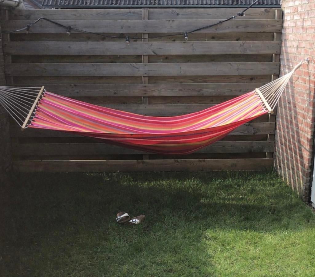 Hangmat, Tuin en Terras, Hangmatten, Gebruikt, Eenpersoons, Opvouwbaar, Buiten, Ophalen