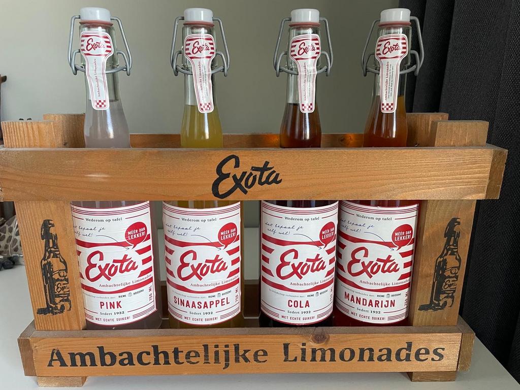 Kratje met Exota limonade (over de datum), Ophalen, Gebruikt