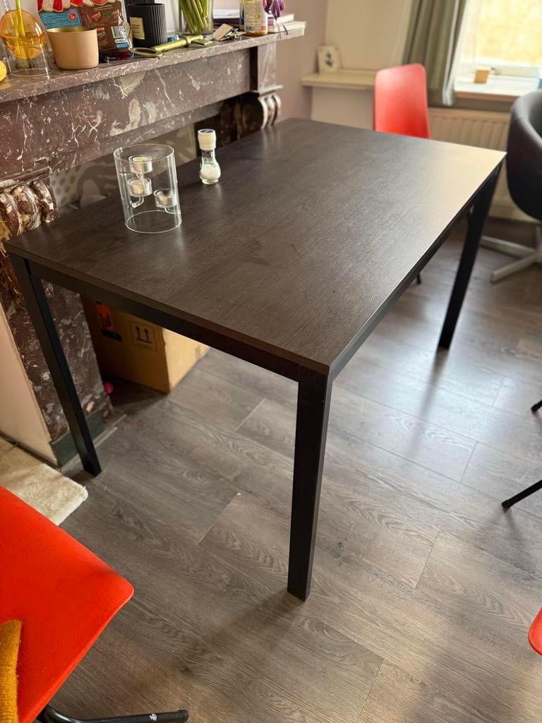 IKEA Vangsta uitschuifbare eettafel, Huis en Inrichting, Tafels | Eettafels, Ophalen, Gebruikt, 50 tot 100 cm, Vier personen