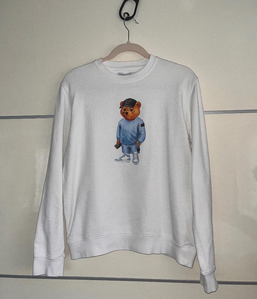 BARON FILOU Sweater pullover lente zomer ~ maat S, Kleding | Heren, Truien en Vesten, Baron Filou, Wit, Ophalen of Verzenden, Gedragen