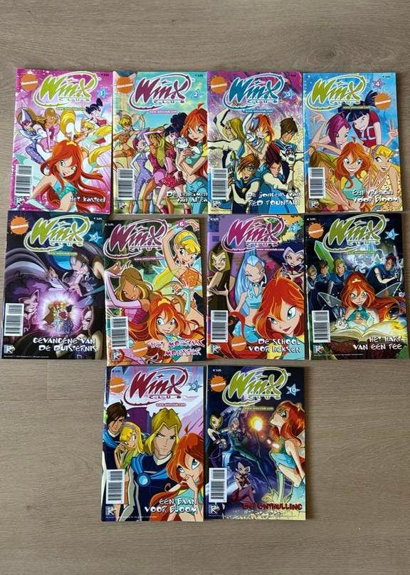Winx club tijdschriften 1 t/m 10, Meerdere comics, Ophalen of Verzenden, Zo goed als nieuw, Europa