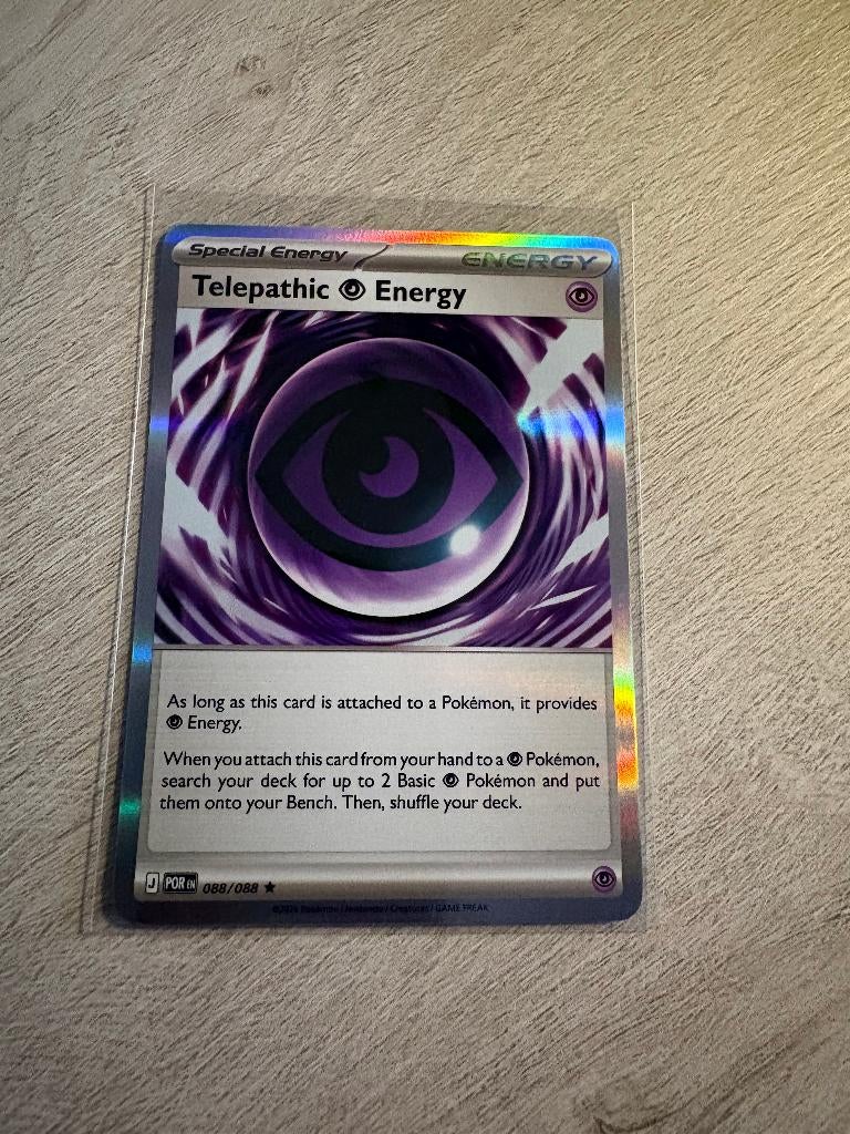 Telepathic Energy (Holo) 088/088 Perfect Order - Pokémon Krt, Hobby en Vrije tijd, Verzamelkaartspellen | Pokémon, Nieuw, Losse kaart