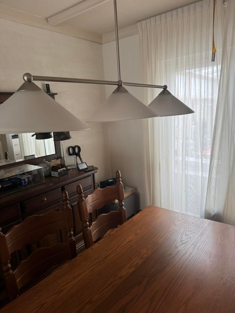 Eettafel hanglamp met 3 kelken, Ophalen, Zo goed als nieuw, Minder dan 50 cm