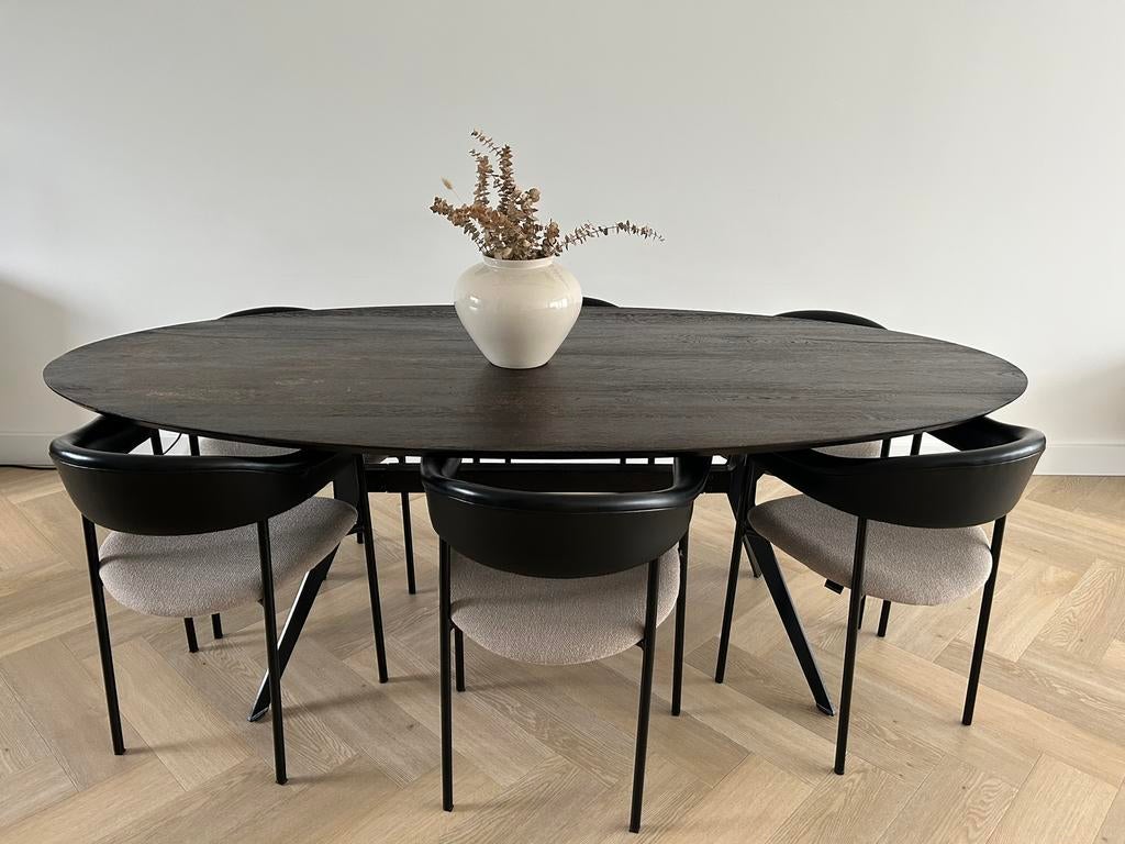 Bodilson eettafel rovaal 220x110 massief eiken, Ophalen of Verzenden, Ovaal, 200 cm of meer, 100 tot 150 cm