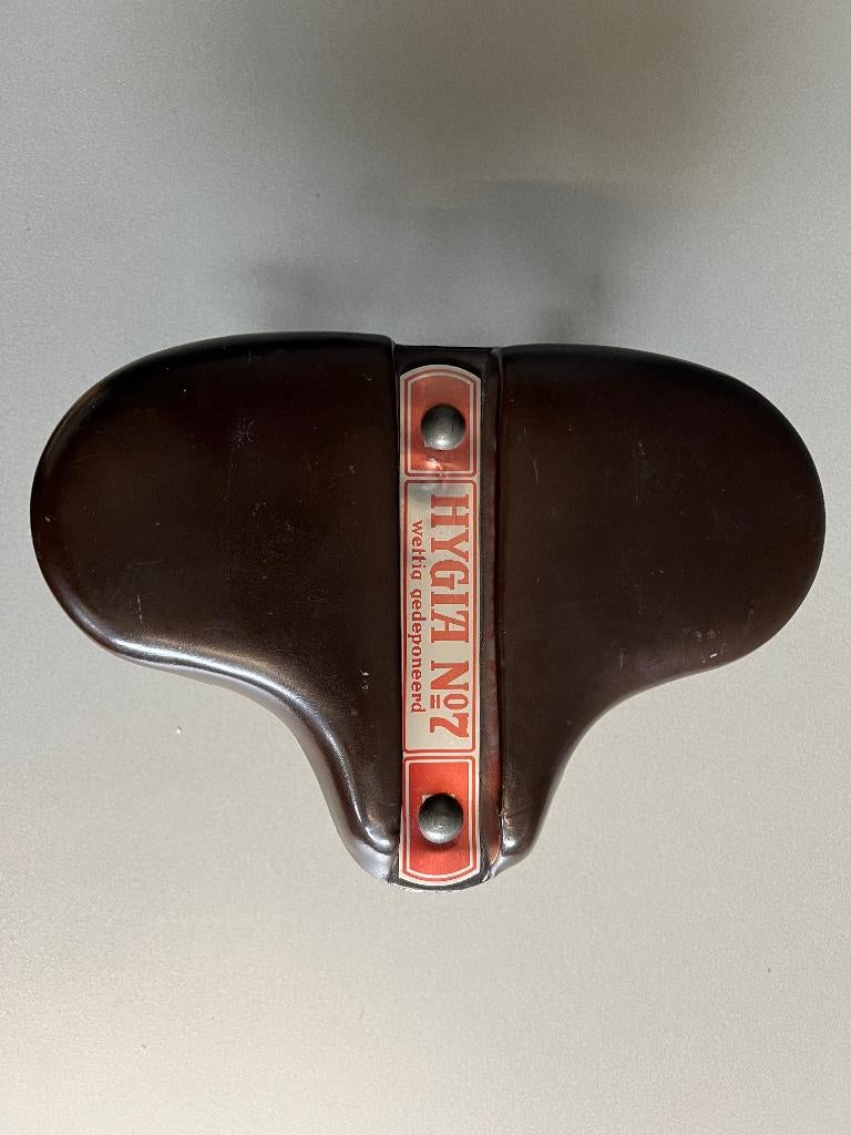 Vintage Hygia No7 fietszadel, Fietsen en Brommers, Fietsonderdelen, Ophalen, Algemeen, Zadel