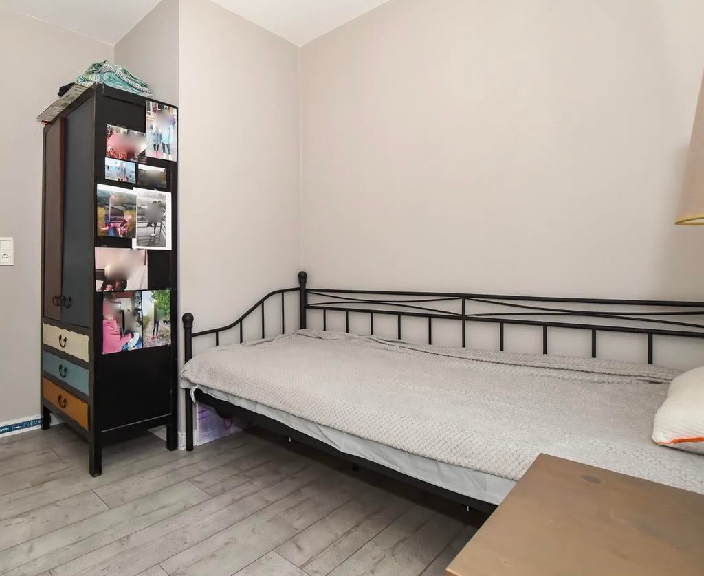 Ikea 1 persoonsbed metaal, eventueel met matras., Ophalen, 90 cm, Eenpersoons, Zwart