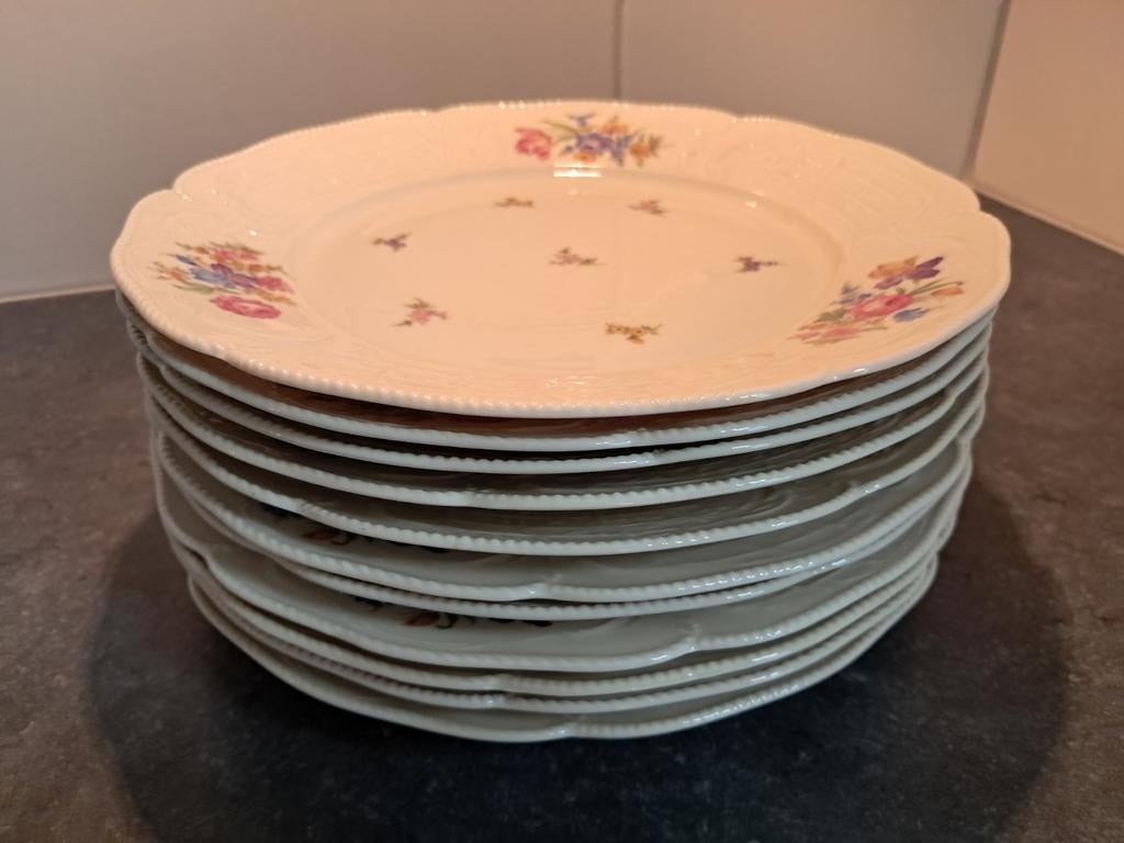 11 Rosenthal sanssouci borden (zonder gouden rand), Ophalen of Verzenden
