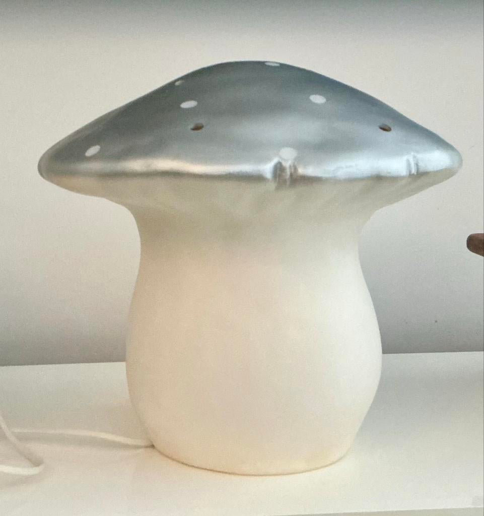 Heiko paddenstoel lamp zilver - kinderkamer, Ophalen of Verzenden, Zo goed als nieuw