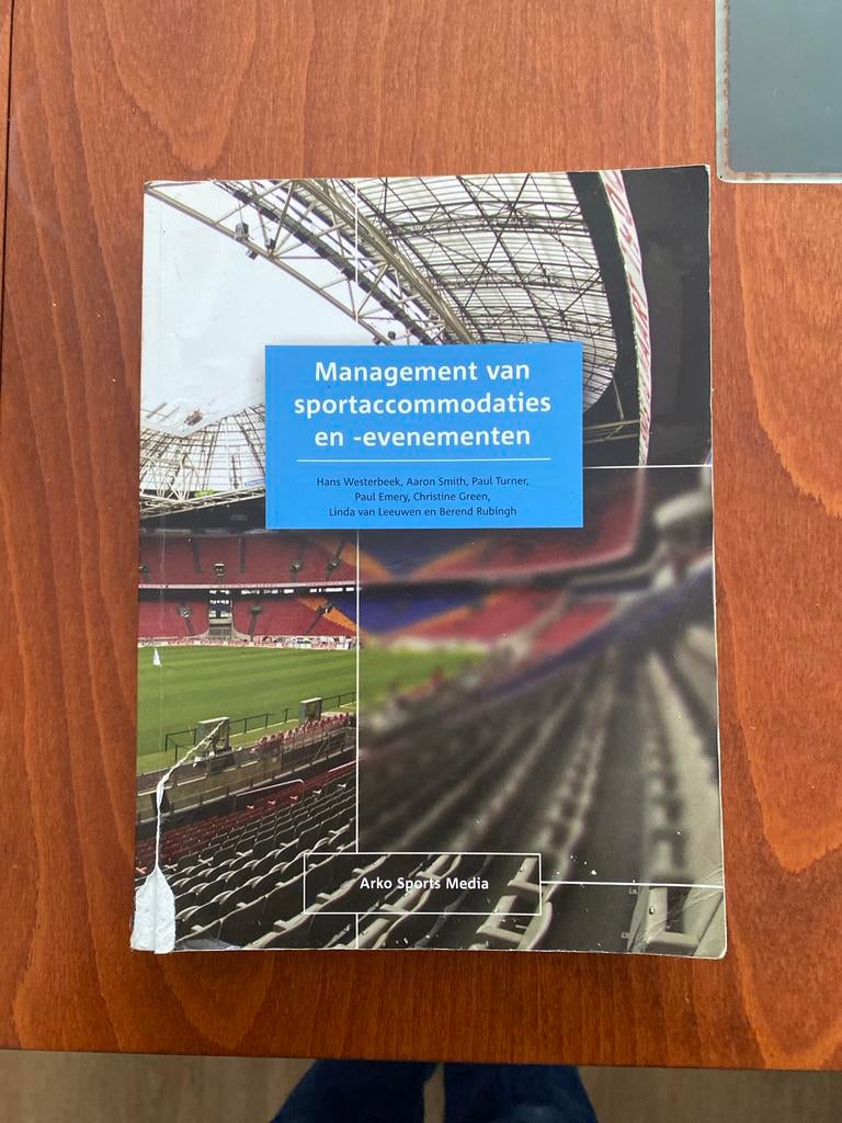 Management van sportaccommodaties en -evenementen, Boeken, Studieboeken en Cursussen, Ophalen of Verzenden, Zo goed als nieuw