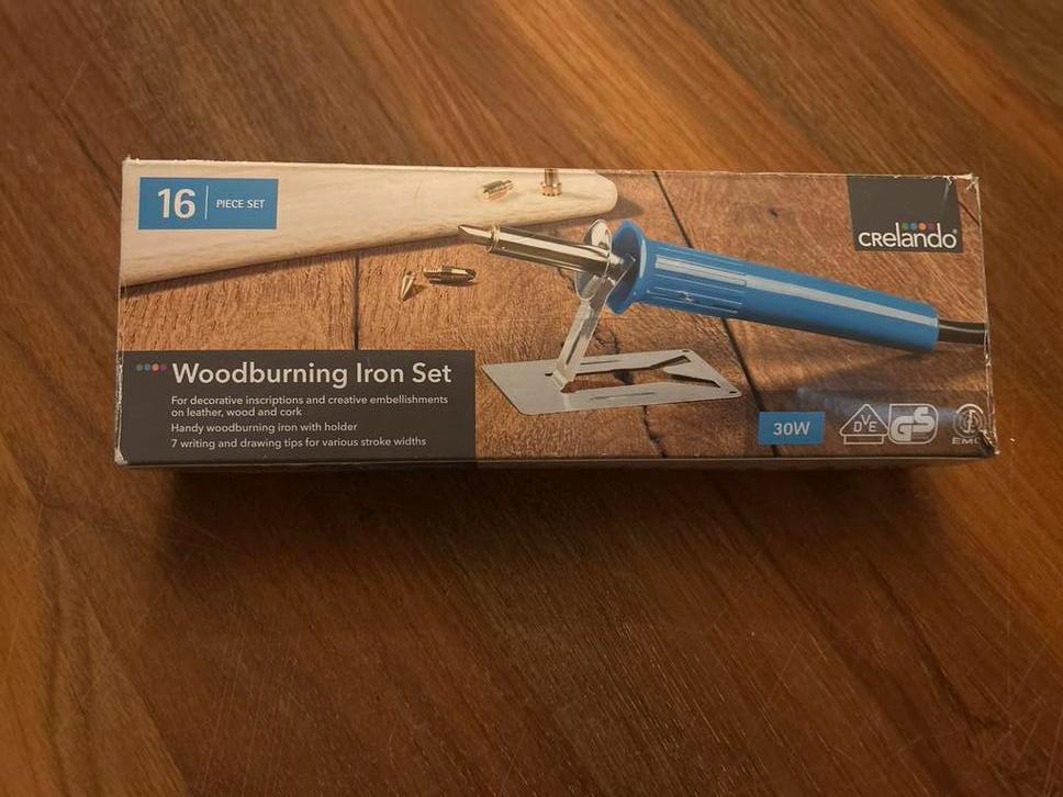 Hout graveer set - mist 2 opzetstukjes, Ophalen of Verzenden, Gebruikt, Knutselwerk