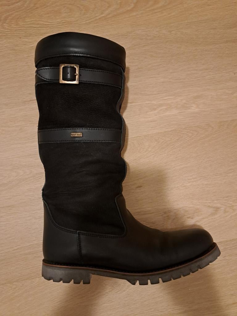 Zwarte laarzen maat 41, Ophalen, Zo goed als nieuw, Zwart, Hoge laarzen