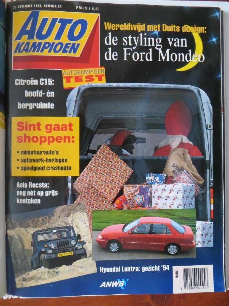 Autokampioen 24 1993 Hyundai Lantra, Ford Mondeo Citroën, Ophalen of Verzenden, Nieuw, Citroën
