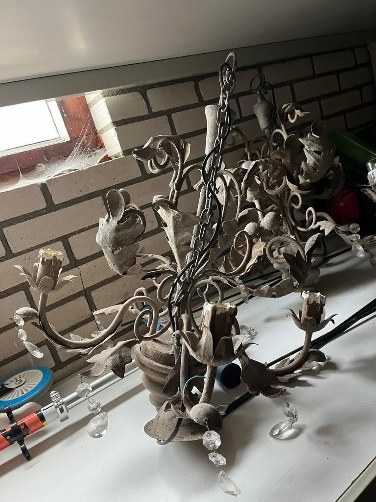 Hoffz Kroonluchter - Klassiek en Elegant, Huis en Inrichting, Lampen | Kroonluchters, Gebruikt, Metaal, Ophalen
