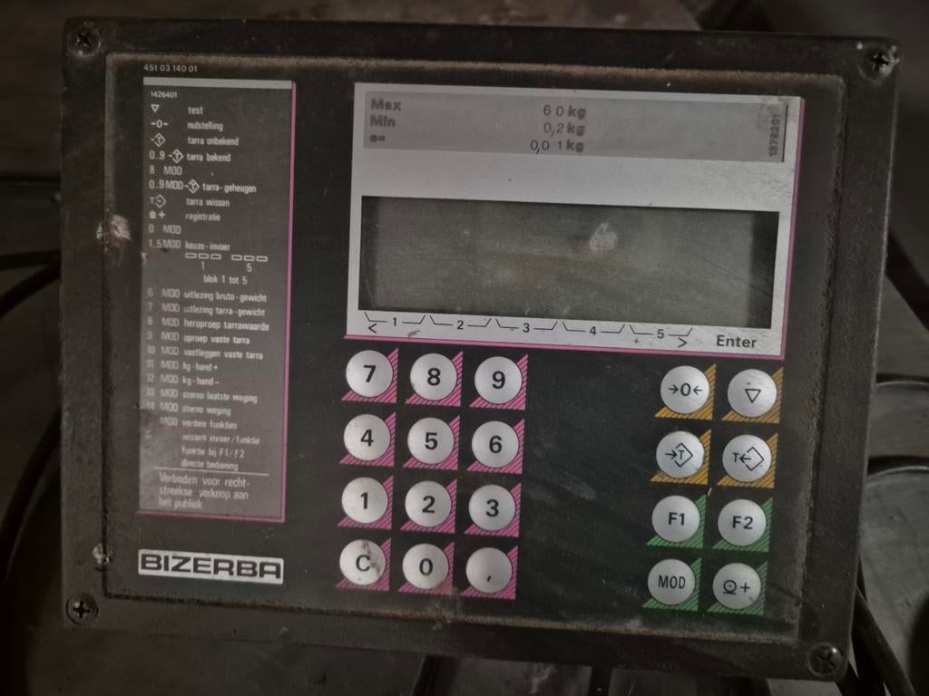 Bizerba weegschaal, Ophalen of Verzenden