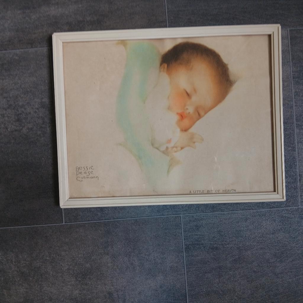 Slapende baby, Bessie Peage, jaren 50, Antiek en Kunst, Ophalen of Verzenden