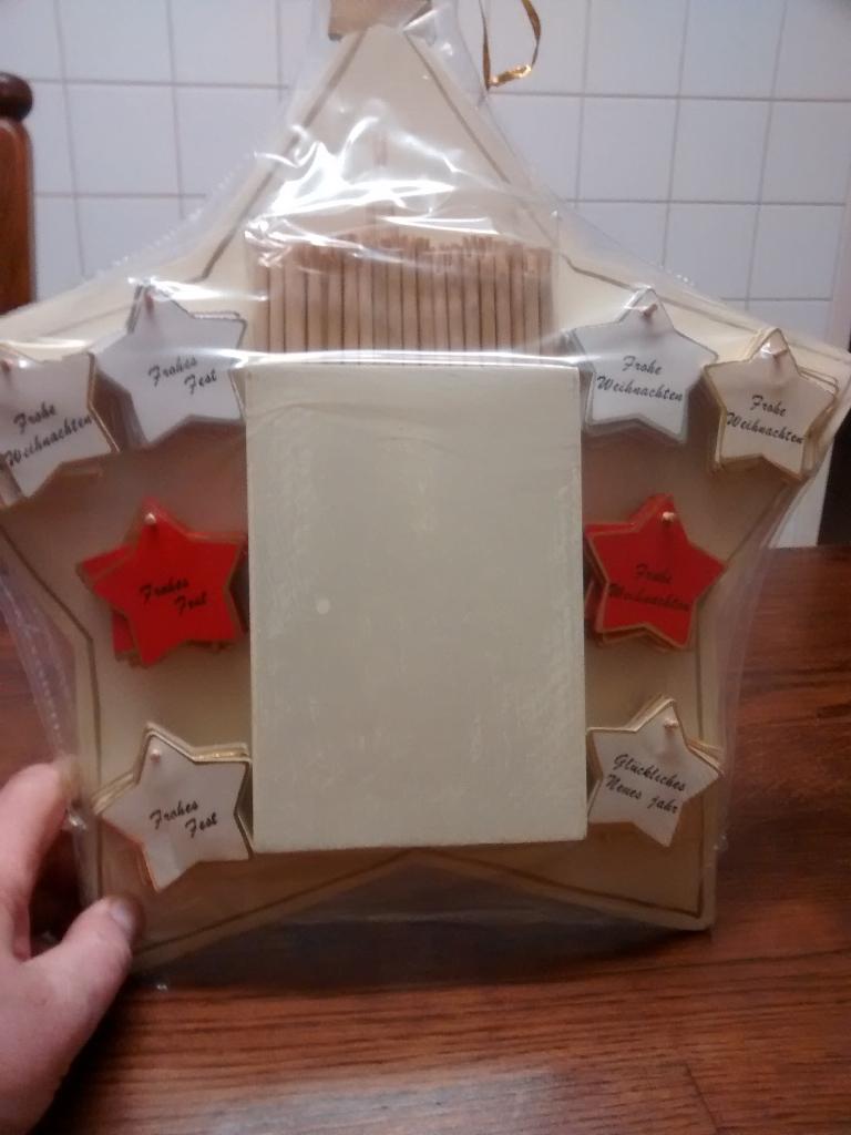 houten deoratieve ster met wensen, Diversen, Kerst, Ophalen of Verzenden, Nieuw