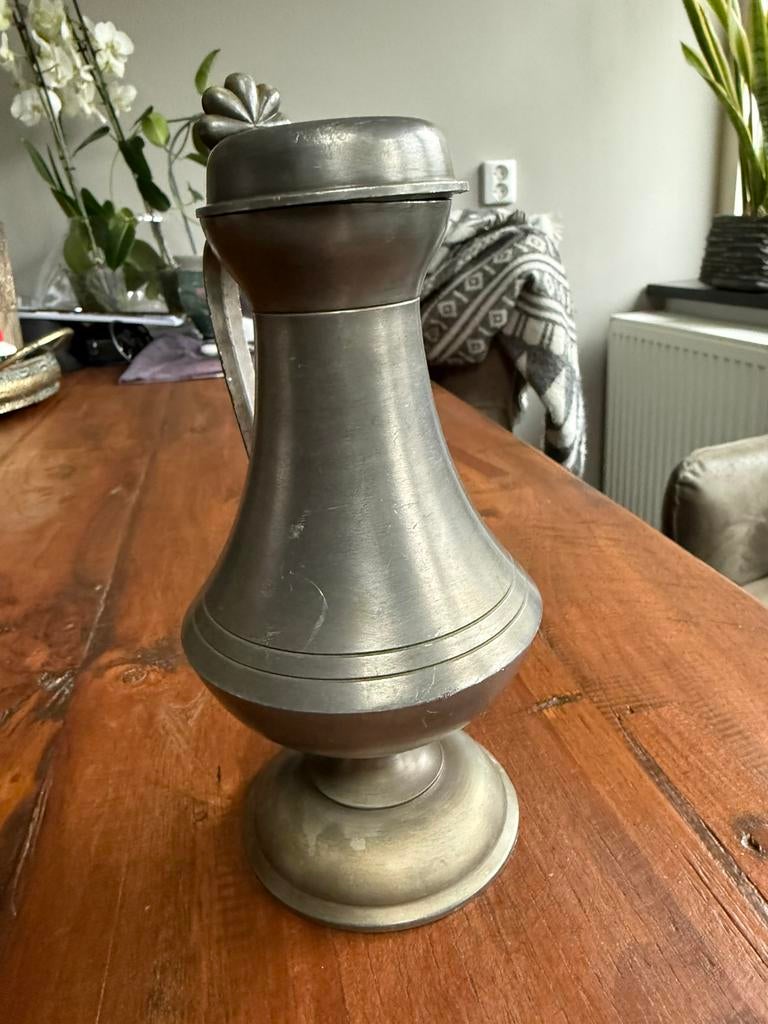 Tinnen engeltjes kan, Antiek en Kunst, Antiek | Tin, Ophalen of Verzenden