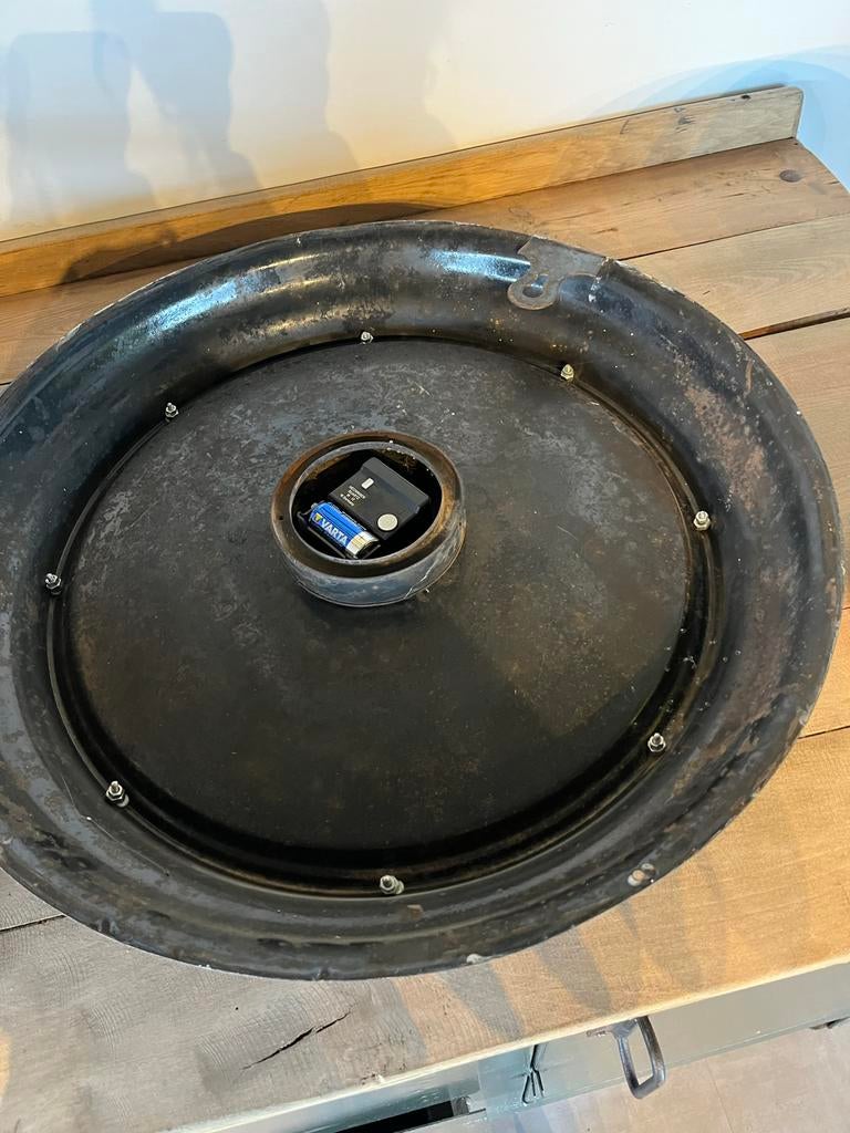 Oude Fabrieksklok / Schoolklok - Batterij, Ophalen of Verzenden