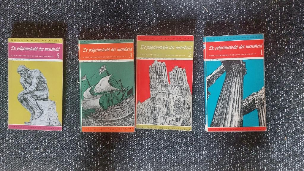 de pelgrimstocht der mensheid- 4 delen van de 5- € 1,50, Gelezen, Ophalen of Verzenden, Wereld, Overige onderwerpen