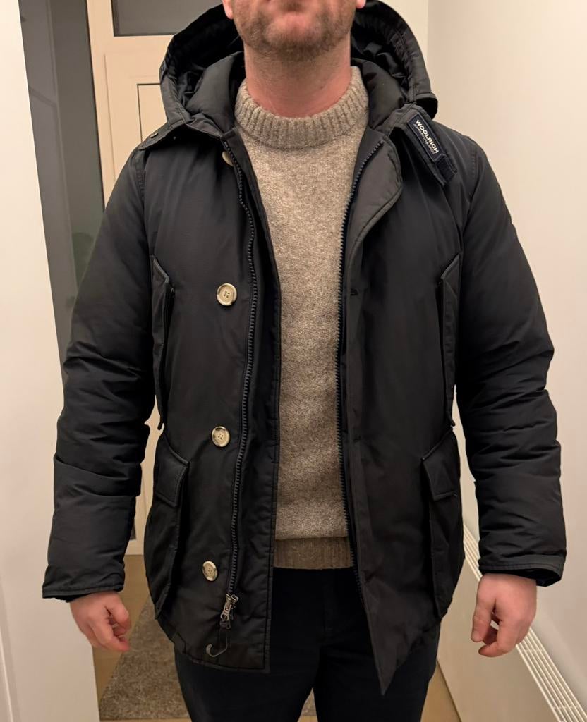 Woolrich jas zwart (M), Ophalen, Maat 48/50 (M), Zwart, Woolrich