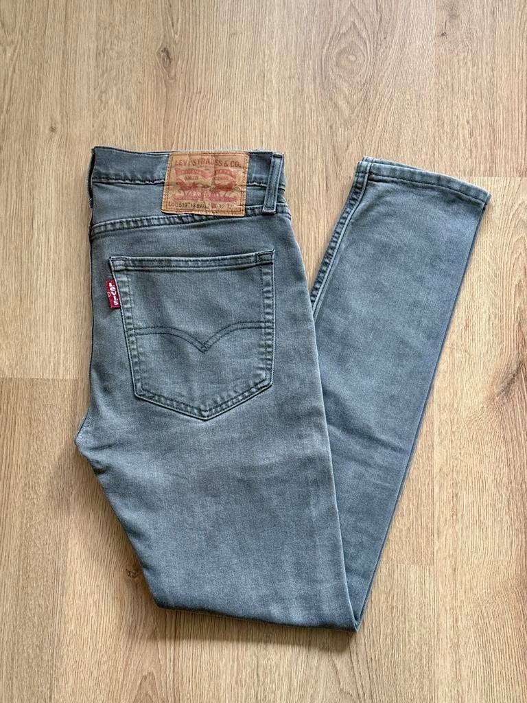 Levi’s Lot 519 Jeans Grijs • Maat W32 L, Ophalen of Verzenden, Gedragen, Grijs, W32 (confectie 46) of kleiner