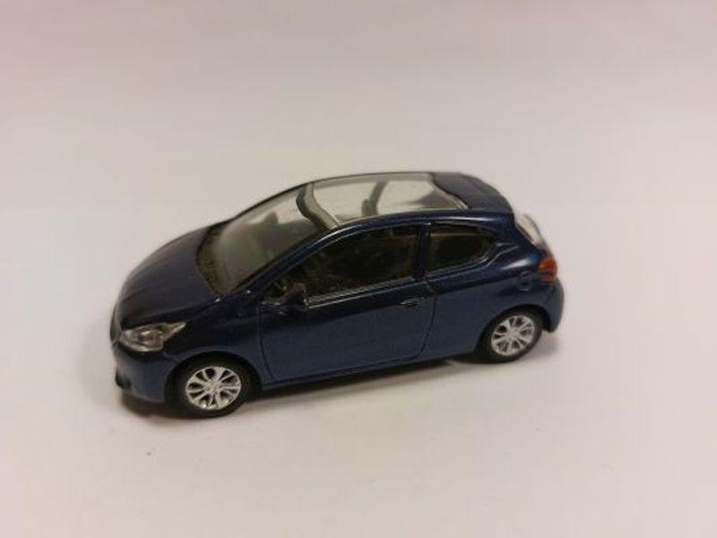 Peugeot 208 donkerblauw Norev 3 inch model nieuw, Ophalen of Verzenden, Nieuw, Auto