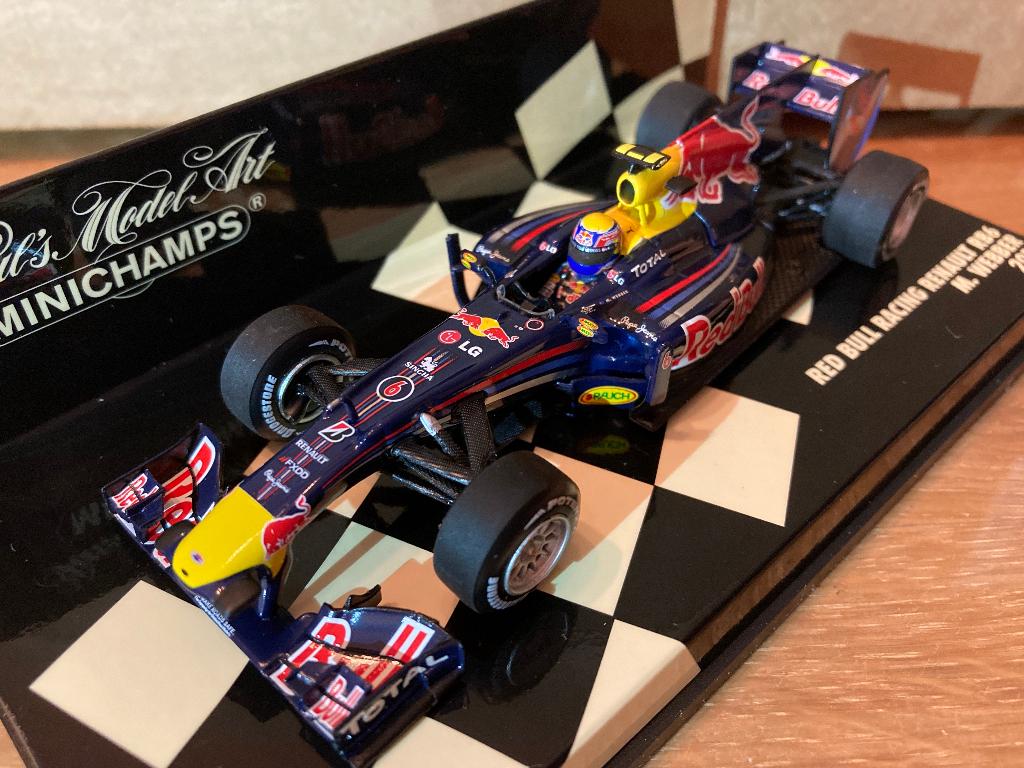 ✅ Mark Webber 1:43 Red Bull Racing Renault RB6 2010, Ophalen of Verzenden, Nieuw, Formule 1