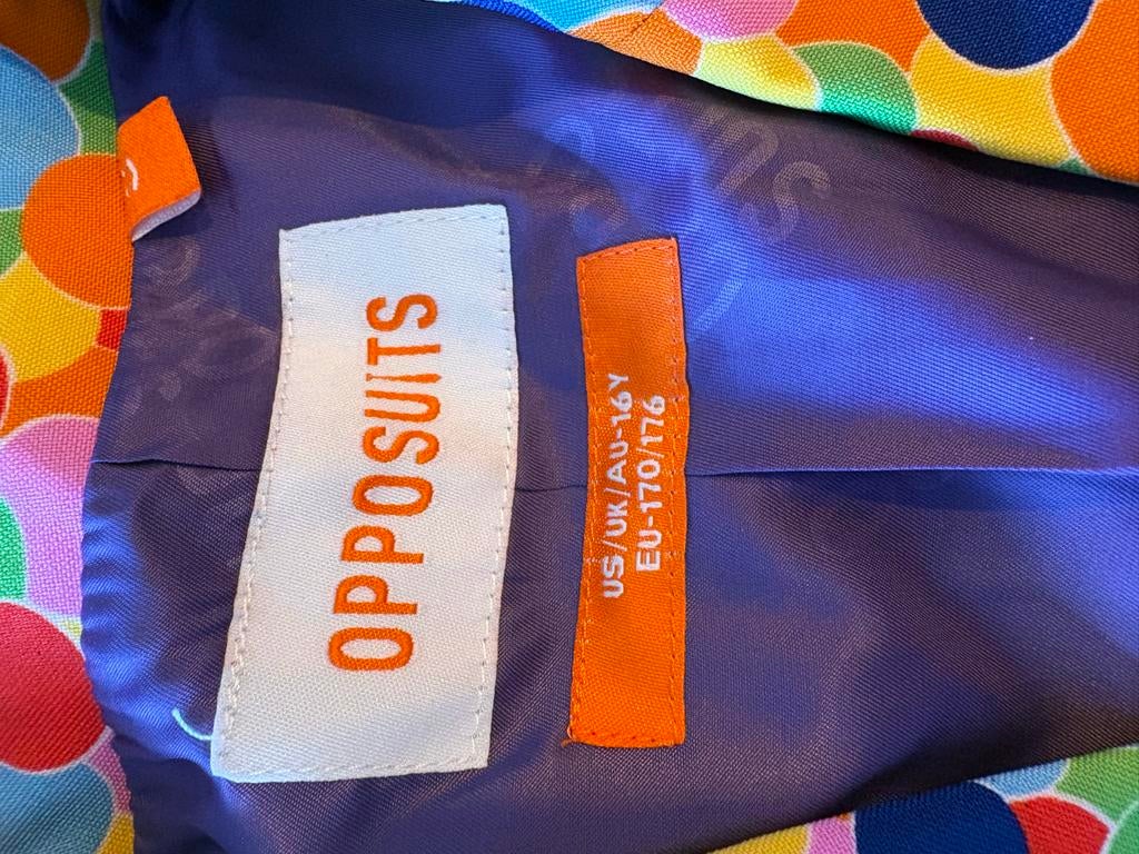 Opposuits Confetti Pak - Feestelijk Kostuum, Ophalen of Verzenden, Zo goed als nieuw, Overige maten, Overige kleuren